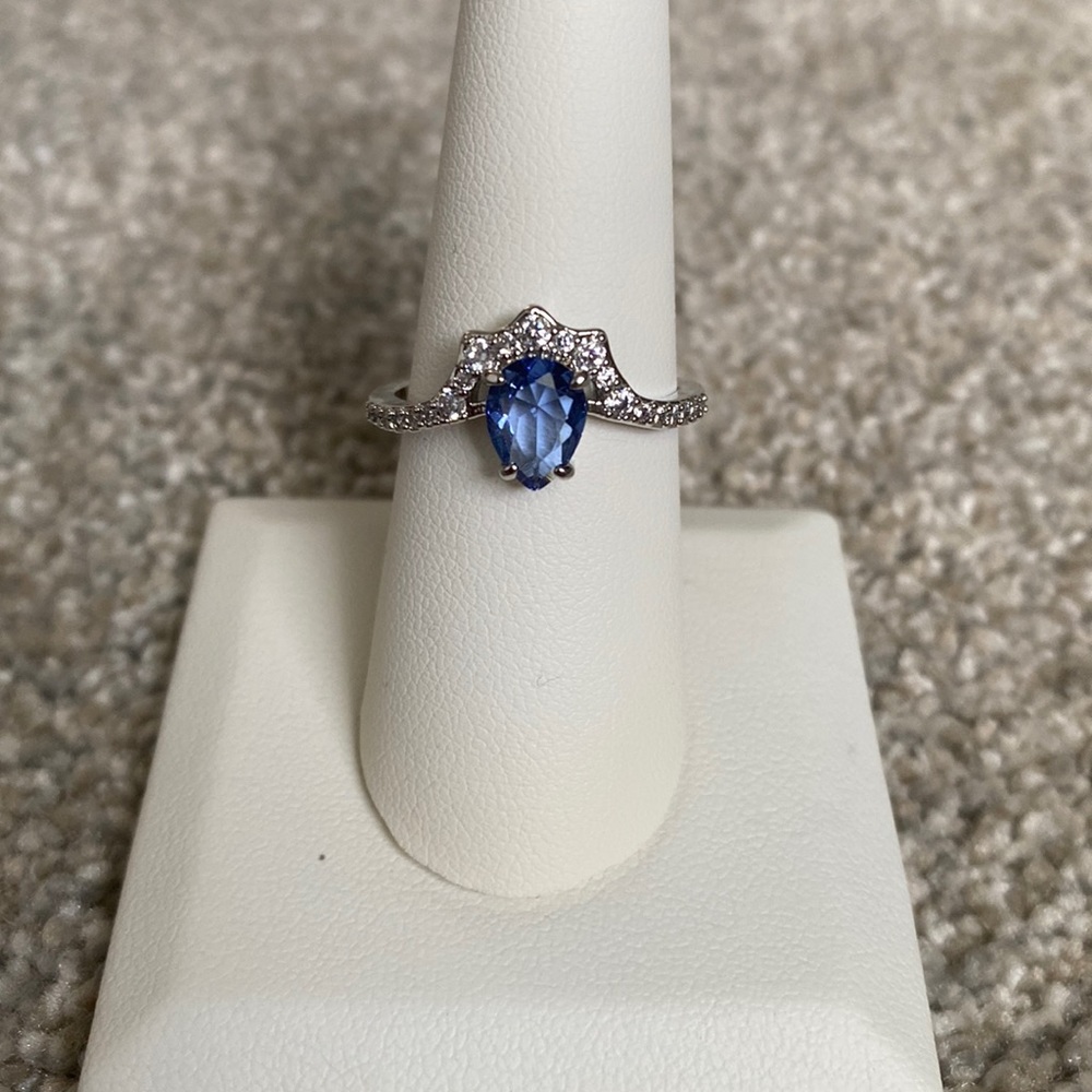 Blue Sapphire Ring - Bomb Party - Size 9
